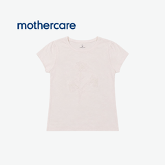 MOTHERCARE TOP BEIGE WITH EMBOSSED FLORAL DETAIL