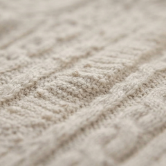 NEXT LIGHT BEIGE CABLE KNIT CARDIGAN