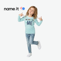 NAME IT STRIPED AWESOME COOL ME LONG-SLEEVE TOP