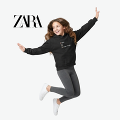 ZARA "DREAM BIG" BLACK HOODIE