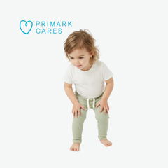 PRIMARK CARES SAGE GREEN RIBBED LEGGINGS