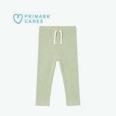 PRIMARK CARES SAGE GREEN RIBBED LEGGINGS