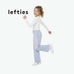 LEFTIES LIGHT BLUE STITCH GRAPHIC TROUSERS
