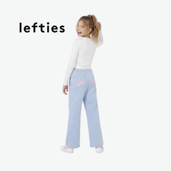 LEFTIES LIGHT BLUE STITCH GRAPHIC TROUSERS