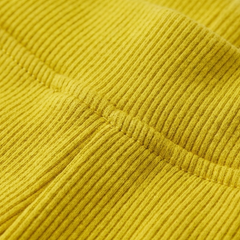 ZARA YELLOW RIBBED WARM LEGGINGS