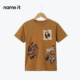 NAME IT T-SHIRT MUSTARD 'ROCKSTAR'