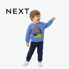 NEXT BLUE SUNRISE SAFARI GRAPHIC SWEATSHIRT