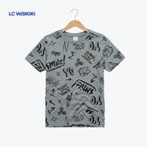 LC WAIKIKI T-SHIRT BLUE-GREY GRAFFITI FIDGET SPINNER