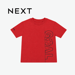 NEXT RED "GOAL" FOOTBALL TYPOGRAPHY T-SHIRT