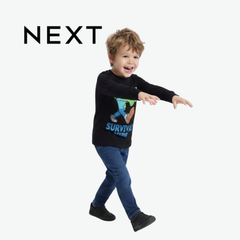 NEXT MINECRAFT "SURVIVAL MODE" BLACK LONG-SLEEVE T-SHIRT