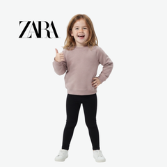 ZARA DUSTY PINK RAGLAN CREWNECK SWEATSHIRT