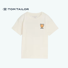 TOM TAILOR T-SHIRT WHITE "SPORTY DUDE"