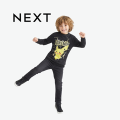 NEXT POKÉMON PIKACHU BLACK LONG-SLEEVE SHIRT