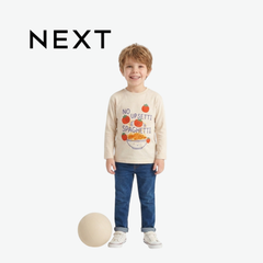 NEXT OFF-WHITE SPAGHETTI GRAPHIC LONG-SLEEVE T-SHIRT