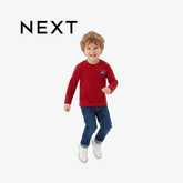 NEXT RED HELICOPTER EMBROIDERED LONG-SLEEVE T-SHIRT