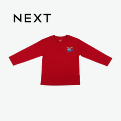 NEXT RED HELICOPTER EMBROIDERED LONG-SLEEVE T-SHIRT