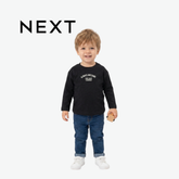 NEXT BLACK ALWAYS AWESOME GRAPHIC LONG-SLEEVE T-SHIRT