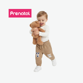 PRÉNATAL BROWN ANIMAL-PRINT SWEATPANTS