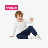 PRÉNATAL NAVY EMBROIDERED LOGO SWEATPANTS