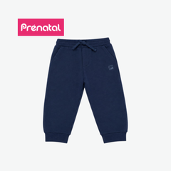 PRÉNATAL NAVY EMBROIDERED LOGO SWEATPANTS