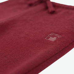 PRÉNATAL BURGUNDY EMBROIDERED LOGO SWEATPANTS