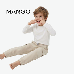 MANGO BEIGE CARGO SWEATPANTS