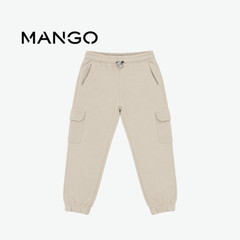 MANGO BEIGE CARGO SWEATPANTS