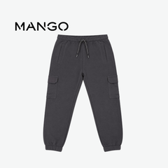 MANGO CHARCOAL GREY CARGO SWEATPANTS
