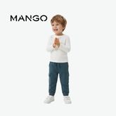 MANGO DARK TEAL CARGO SWEATPANTS