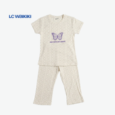 L.C. WAIKIKI CO-ORD WHITE BUTTERFLY