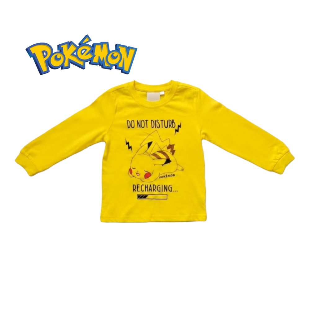 POKEMON PIKACHU YELLOW FULL SLEEVES T-SHIRT