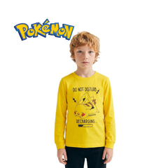 POKEMON PIKACHU YELLOW FULL SLEEVES T-SHIRT