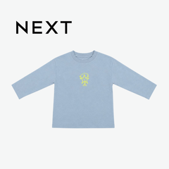 NEXT "STAR PLAYERS" LIGHT BLUE LONG-SLEEVE T-SHIRT