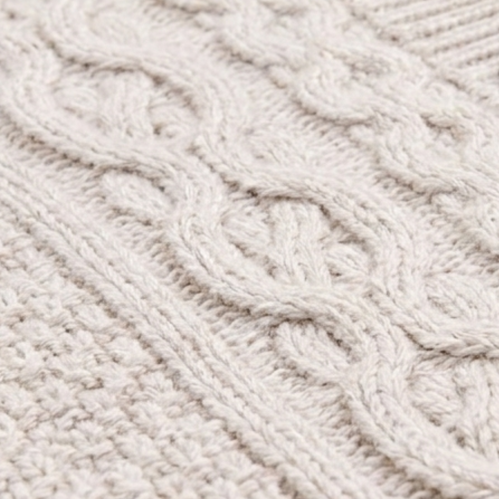 NEXT HEATHER GREY CABLE KNIT CARDIGAN