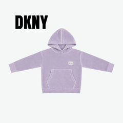 DKNY JEANS LAVENDER VELVET HOODIE & JOGGERS SET