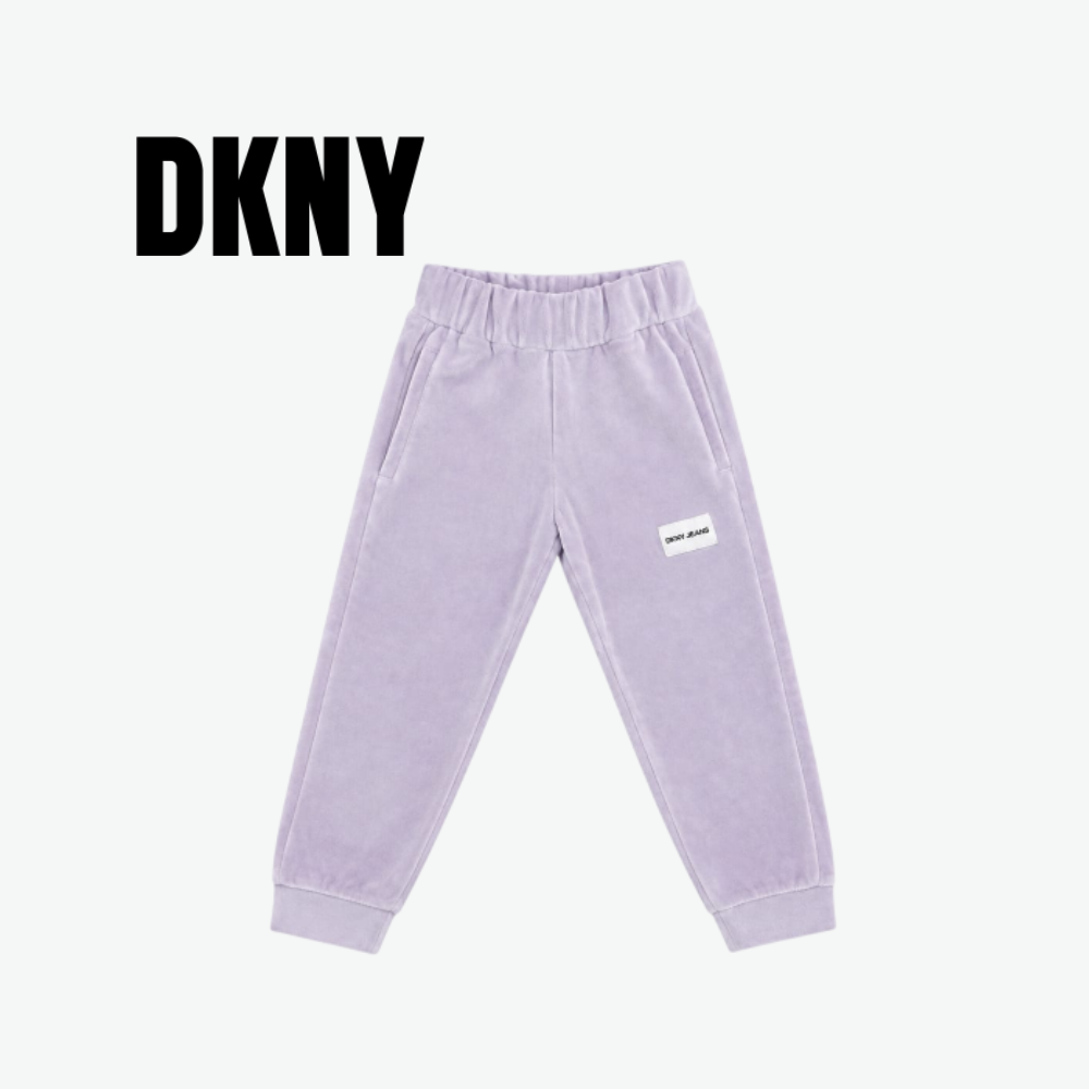 DKNY JEANS LAVENDER VELVET HOODIE & JOGGERS SET