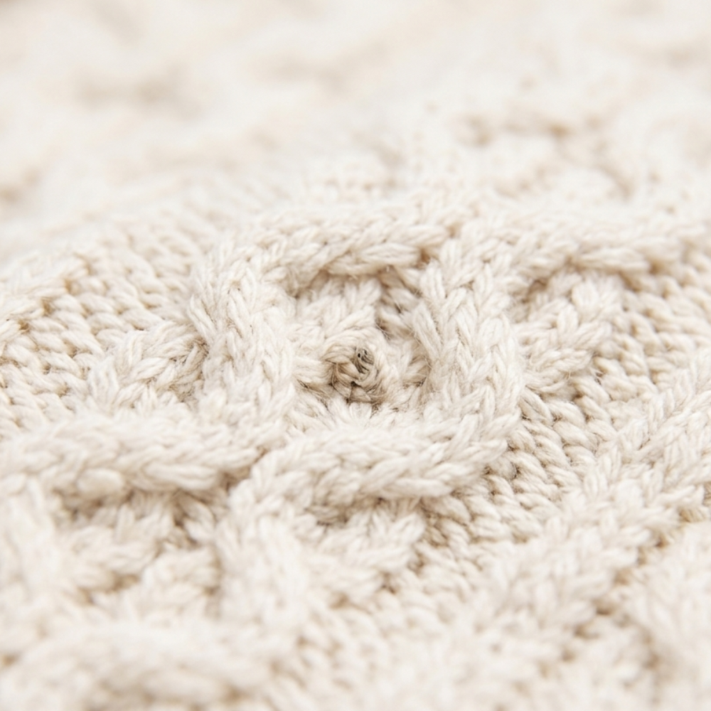 NEXT ECRU WHITE CABLE KNIT CARDIGAN