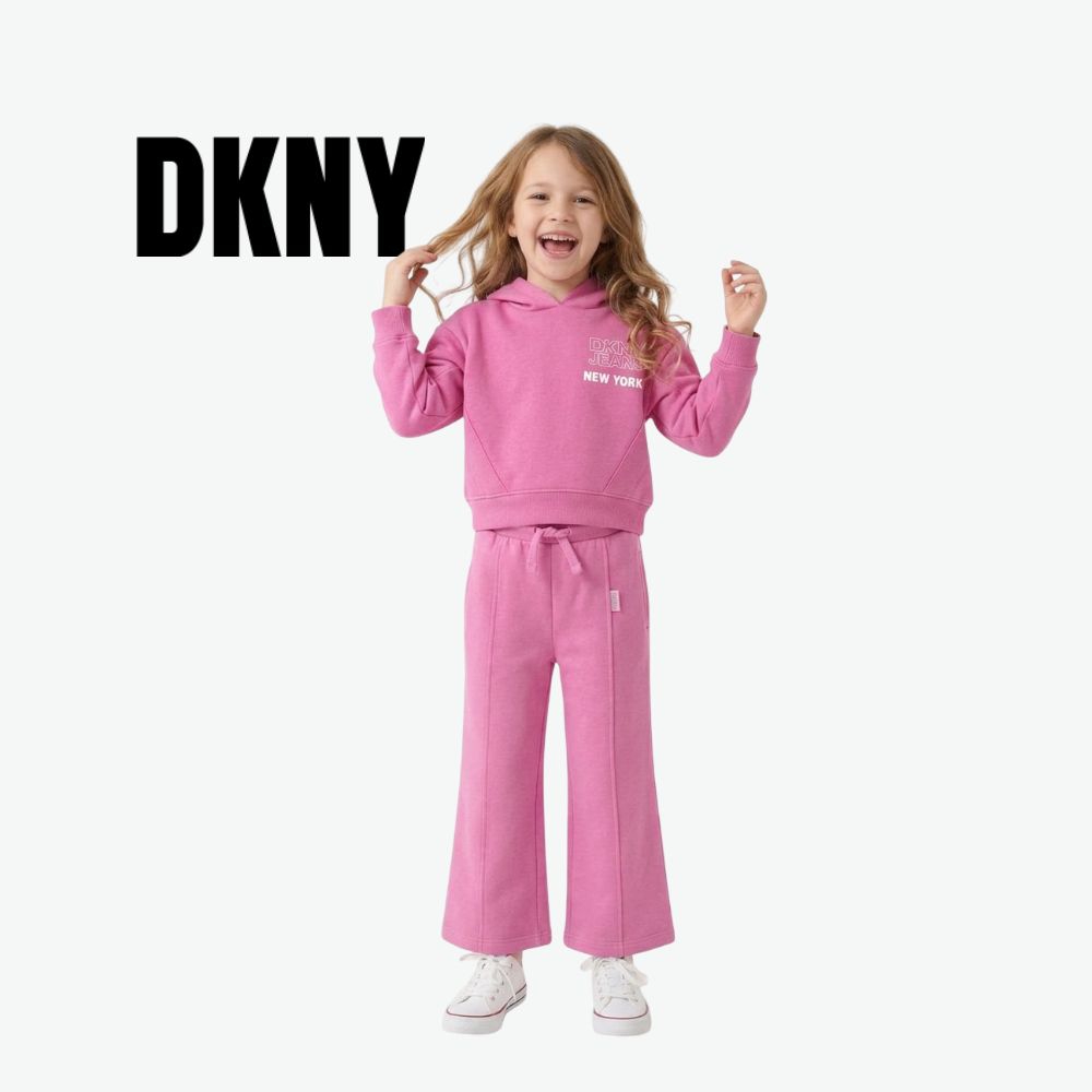 DKNY PINK HOODIE AND JOGGER SET
