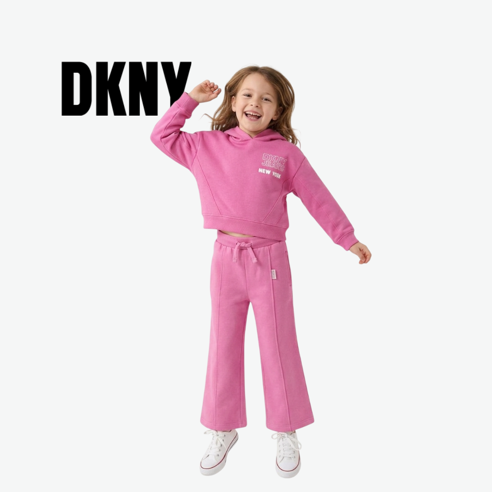 DKNY PINK HOODIE AND JOGGER SET