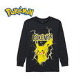 NEXT POKEMON FULL SLEEVES BLACK T-SHIRT WITH PIKACHU
