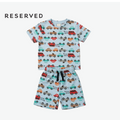 RESERVED MINI CO-ORD BLUE WITH CARS