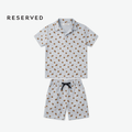 RESERVED MINI CO-ORD LIGHT BLUE COLLARED