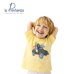 LE PRINTEMPS T-SHIRT SUNNY YELLOW "SAFARI SQUAD"