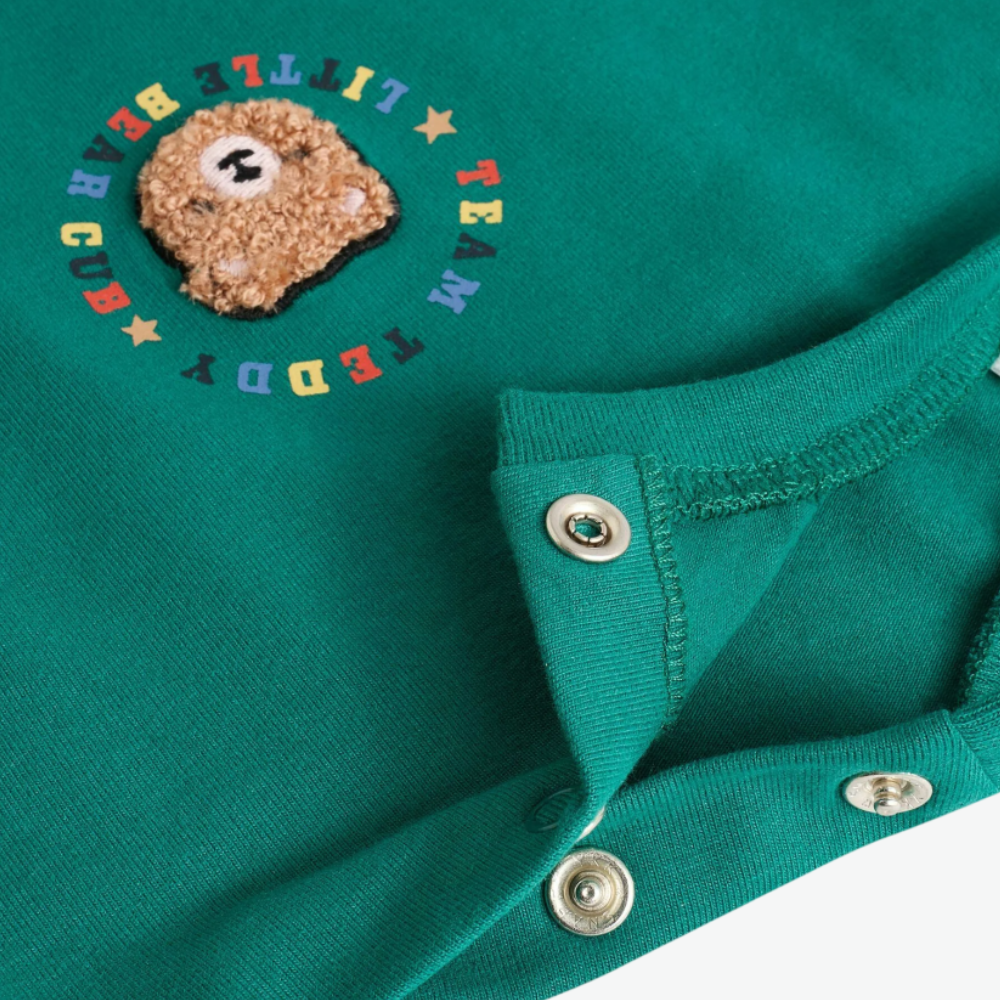 NEXT TEAL & BEIGE TEDDY BEAR 2-PIECE CO-ORD SET