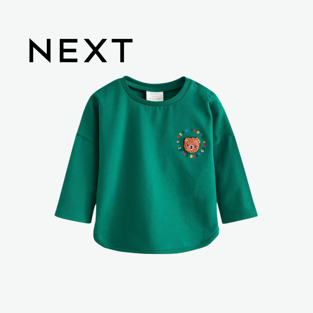 NEXT TEAL & BEIGE TEDDY BEAR 2-PIECE CO-ORD SET