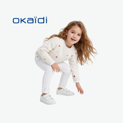 OKAÏDI OFF-WHITE BUTTERFLY-PATTERN SWEATER