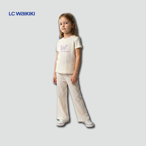 L.C. WAIKIKI CO-ORD WHITE BUTTERFLY