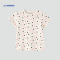 L.C. WAIKIKI T-SHIRT WHITE WITH PINK FLAMINGOES