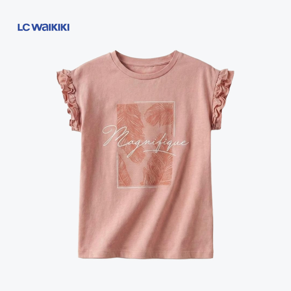 L.C. WAIKIKI T-SHIRT TEA PINK 'MAGNIFIQUE'