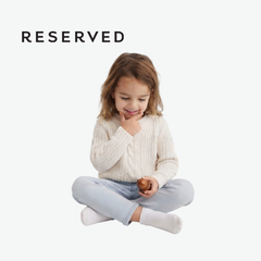 RESERVED OFF-WHITE CABLE-KNIT SWEATER